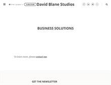 Tablet Screenshot of davidblanestudios.com